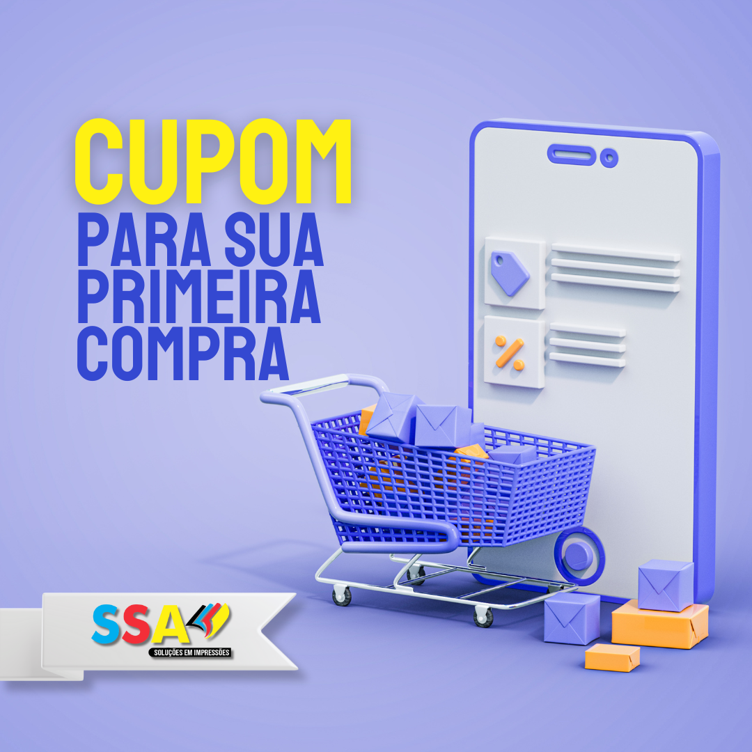 cupom para sua primeira compra 1